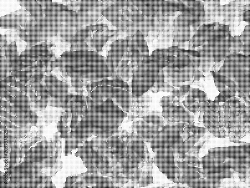 Tableau sur toile Crushed plastic bottles scattered across a surface in disarray