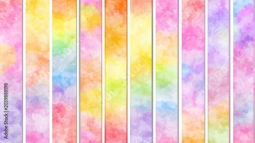 Organic Multicolor Abstract Paint Texture On Light Background