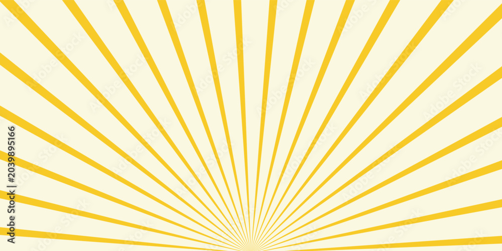 Fototapeta premium simple yellow sunburst line pattern art for banner poster background.