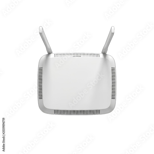 White wireless router top view modern technology device on transparent background high quality professional detailed elegant