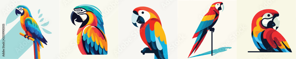 Fototapeta premium Macaw Vector Illustration