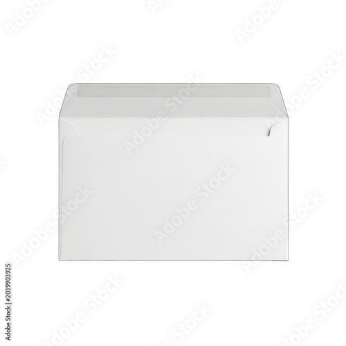 White envelope top view blank stationery mockup on transparent background high quality professional detailed modern elegant