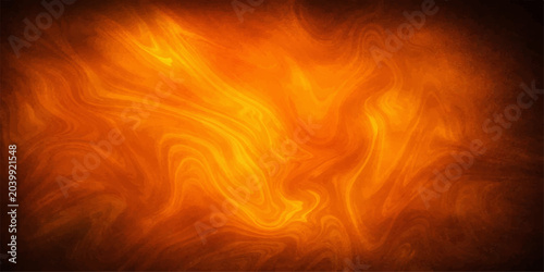 Fotografia Abstract fiery flames background with glowing orange and red fire, burning heat,
