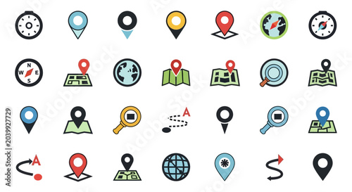 Photography Navigation Icons Set