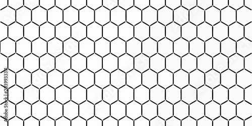 Foto seamless hexagonal pattern on white background geometric