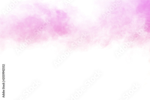 Soft pink smoke wisps swirling gently against a clean bright backdrop for ethereal design elements Isolated on transparent background