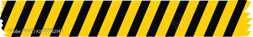 Yellow tape caution border with road line warning paintbrush strokes forming rough pastel crayon pattern resembling charcoal squiggle wax texture suited for school chalkboard kindergarten design.