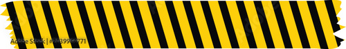 Yellow tape caution border with road line warning paintbrush strokes forming rough pastel crayon pattern resembling charcoal squiggle wax texture suited for school chalkboard kindergarten design.
