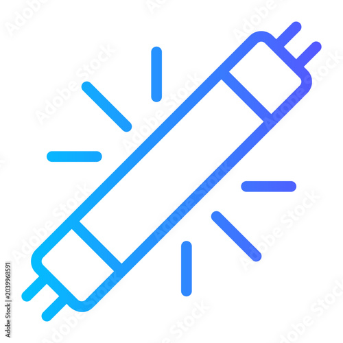 Canvastavla flourescent gradient icon
