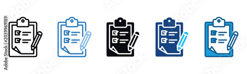 Photography Assessment Icon Set Multiple Style Of