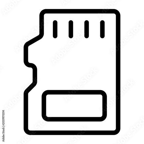 sd card line icon