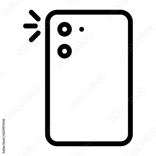 smartphone line icon