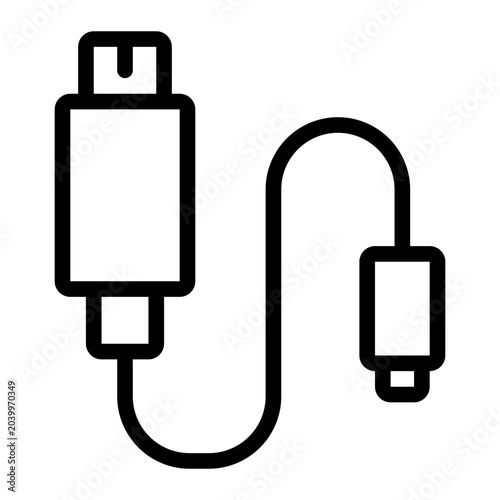 usb line icon
