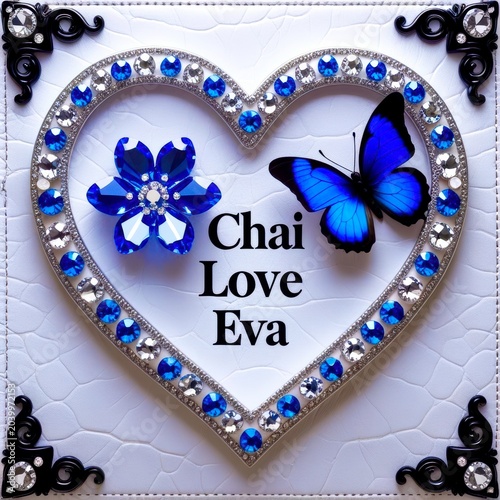 frame with heart