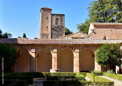 Lagrasse abbey cloister