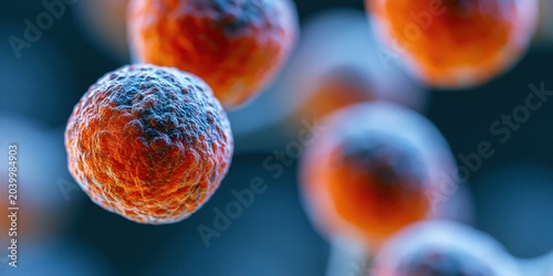 A stunning microscopic view displays vibrant, colorful bacteria cells, illustrating the intricate world of microorganisms and their significant role in ecosystems and health.
