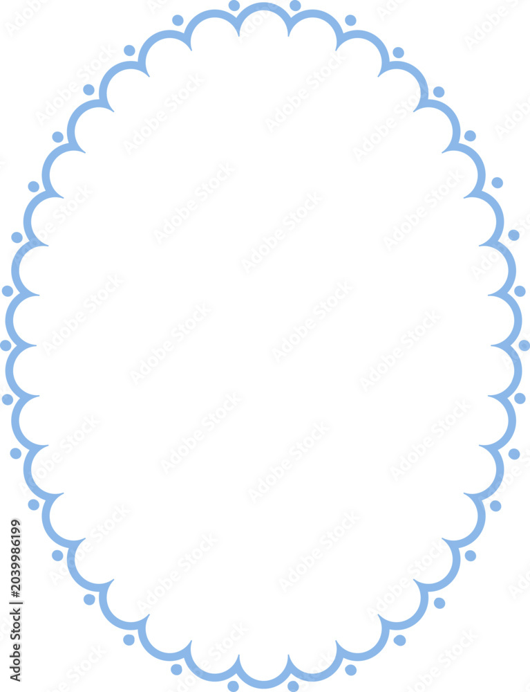 Fototapeta premium Blue Striped Vintage Background with White Decorative Frame and Elegant Invitation Border Design
