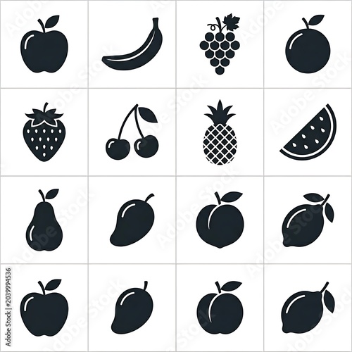Black and white coffee cup illustrations set.