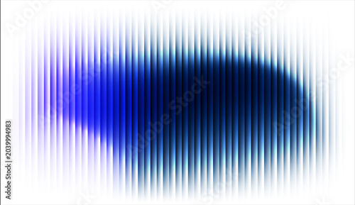 Abstract Blue and White Vertical Lines with Blurred Center Effect