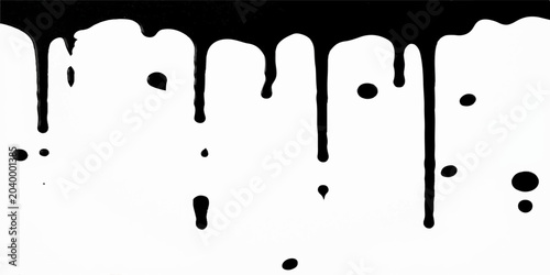 фотографія Black ink and paint splashes with flowing liquid and dripping texture like cocoa