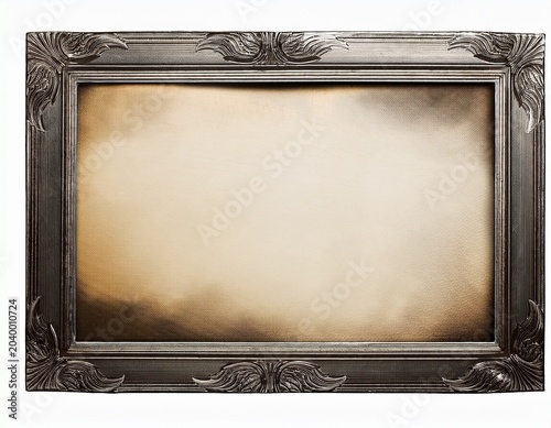 old photo frame texture png isolated picture postcard border