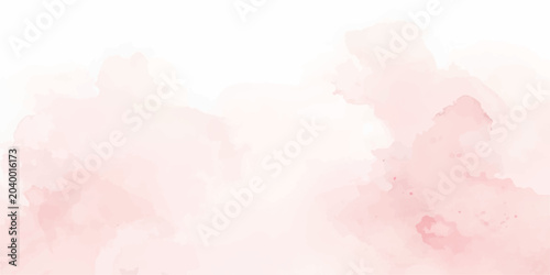 Canvastavla Abstract pink watercolor cloud sky background with soft vintage texture and ligh