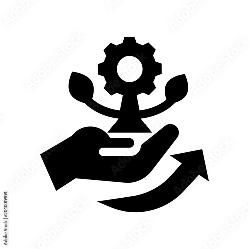 growth solid icon illustration vector graphic.eps