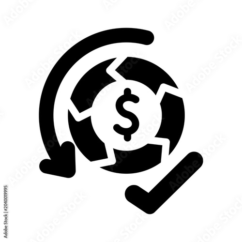 value chain solid icon illustration vector graphic.eps