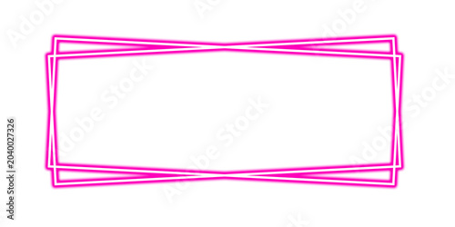 Photos Pink geometric frame with small rectangular notches and white space keywords: pi