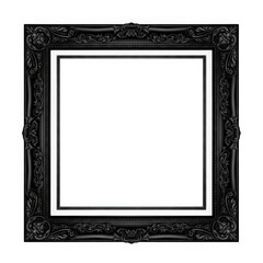 Ornate black picture frame