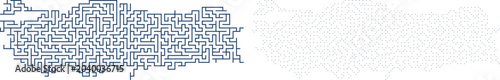 Konstfotografi Abstract Turkey map silhouette, blue geometric maze pattern map of Turkey, creat