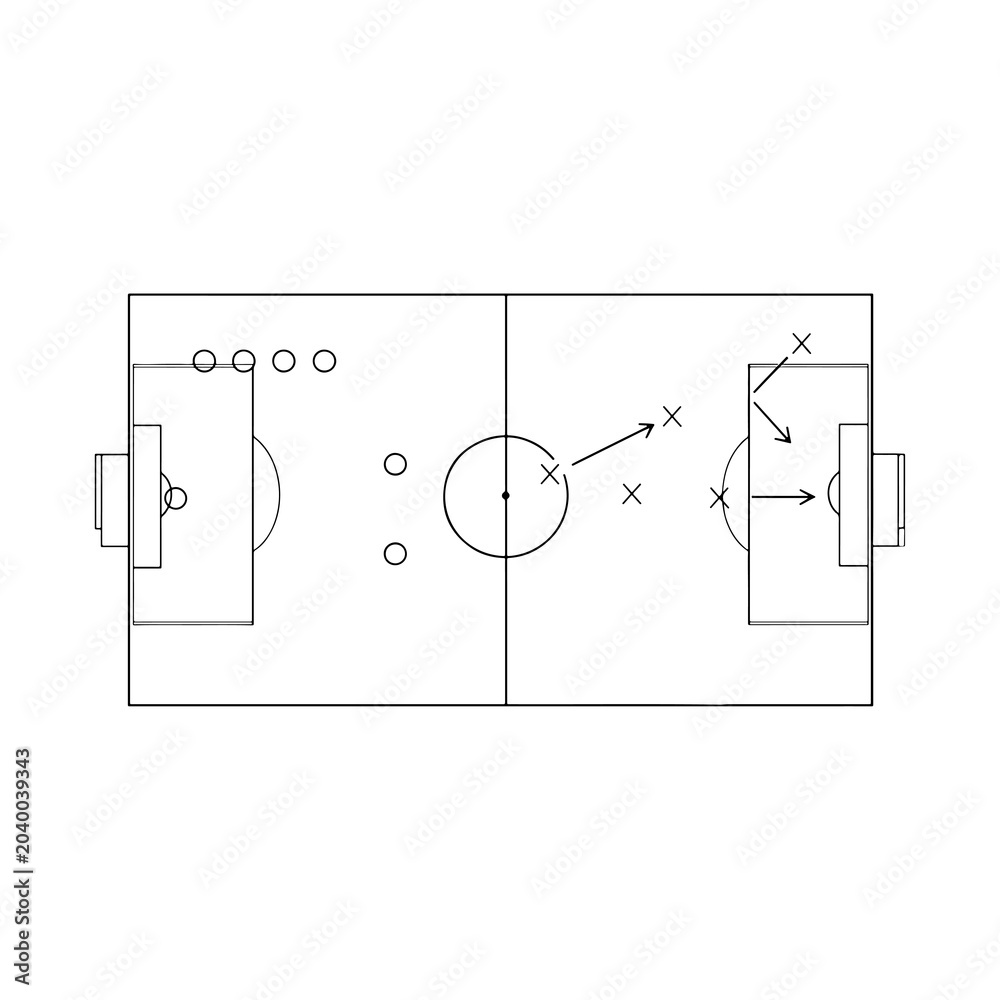 Fototapeta premium drawing of a football