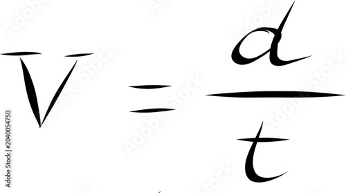 Kinematic Ratio Velocity Expression in Minimalist Scientific Layout