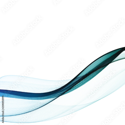blue abstract wave. curved lines. vector background eps 10