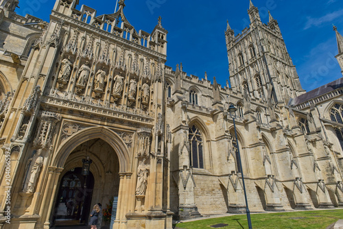Photos A grand, ornate stone cathedral exterior stands under a clear blue sky
