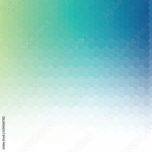 Obraz na plátně Light BLUE vector shining hexagonal pattern