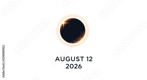 Total Solar Eclipse Event Poster August 12 2026
