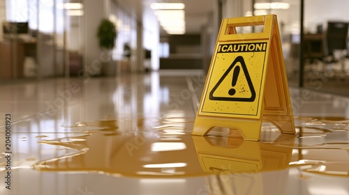 Professional Office Area Cleaning Needed Due to Water on Floor