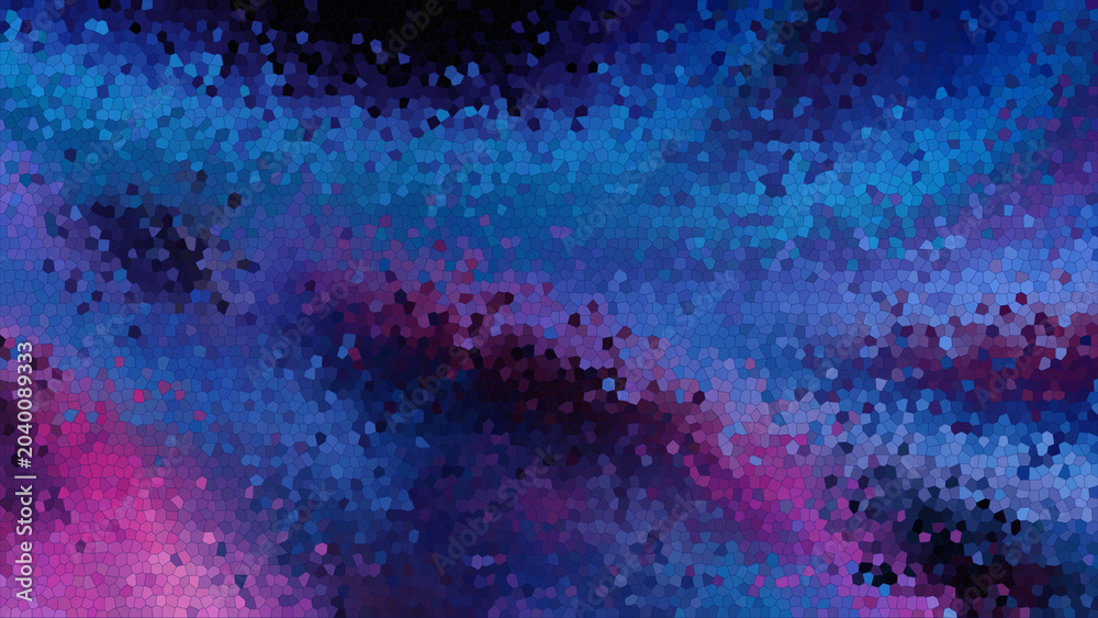 Fototapeta premium Vibrant pixelated abstract background with shades of blue pink and purple hues blended together smoothly