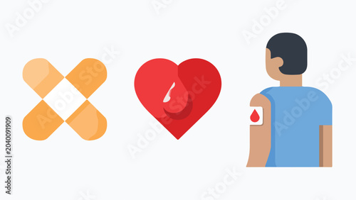 Blood Donation Health Care.