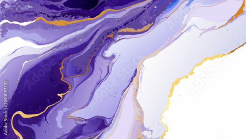 Purple and gold marbled pattern with flowing shapes and white space a fluid abstract design abstract art acrylic painting art background artistic color wash contemporary art
