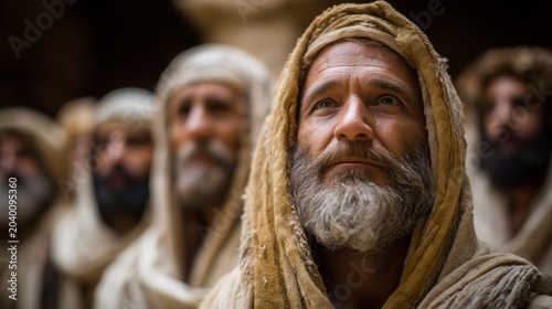 As the seventy elders gather beside the Tabernacle, God's Spirit rests upon them, transforming uncertainty into strength and readiness for leadership.
