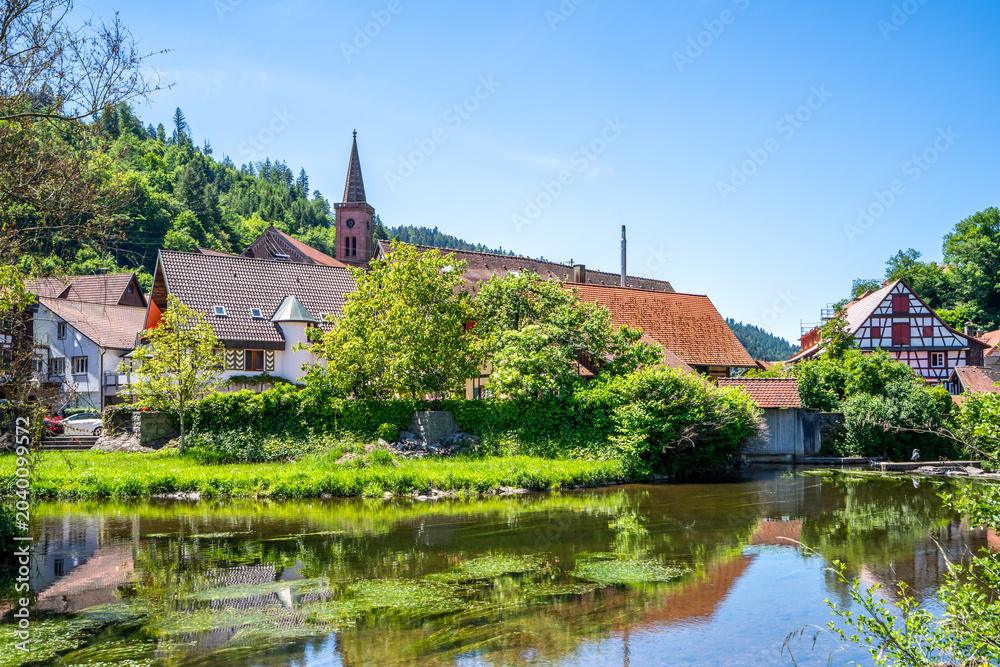 Obraz premium Altstadt, Schiltach, Schwarzwald, Deutschland 