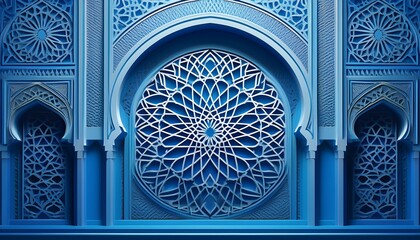 intricate blue moroccan architecture with detailed designs and patterns moroccan architecture blue intricate designs