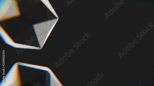 looping 3d geometric icospheres on solid colour background, abstract 3d looping background wallpaper