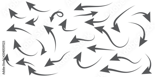 Bild auf Leinwand Black up and down arrows icon isolated for navigation and direction design
