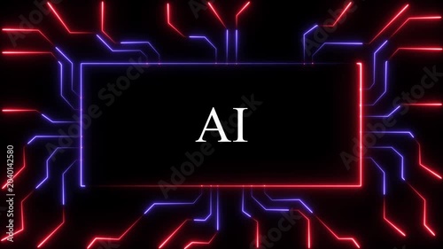 Futuristic interface and Glowing Hud circle hi-tech background. glowing Globe eye circuit technology galaxy and space concept Digital Data moving AI 4k Animation video on Black Background