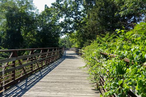 Farmington River Trail runs through Canton, Connecticut in historic Collinsville