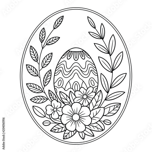 Owl emblem with laurel wreath and flowers vector illustration isolated on white background, Vector