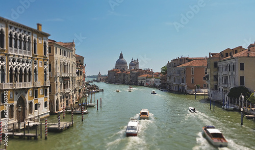 Photos Wide panoramic view of the Grand Canal featuring historic palaces and the Basili
